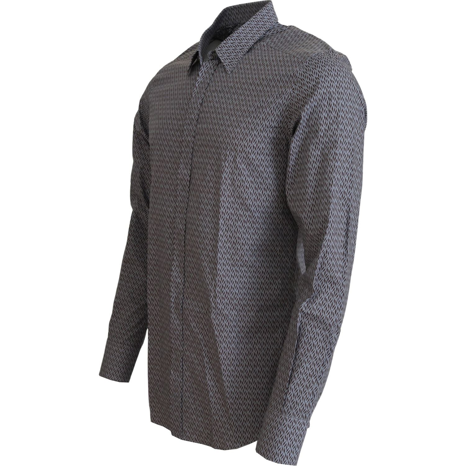 Dolce & Gabbana Gray Brown GOLD Slim Fit Dress Formal Shirt