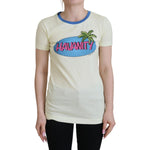 Dolce & Gabbana Yellow Havanity Round Neck Tee Cotton T-shirt DR82988 - 40