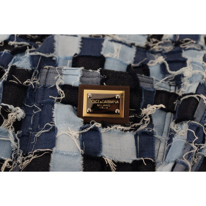 Dolce & Gabbana Multicolor Patchwork Cotton Denim Jeans