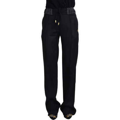 Dolce & Gabbana Black Straight Fit Cotton Pants