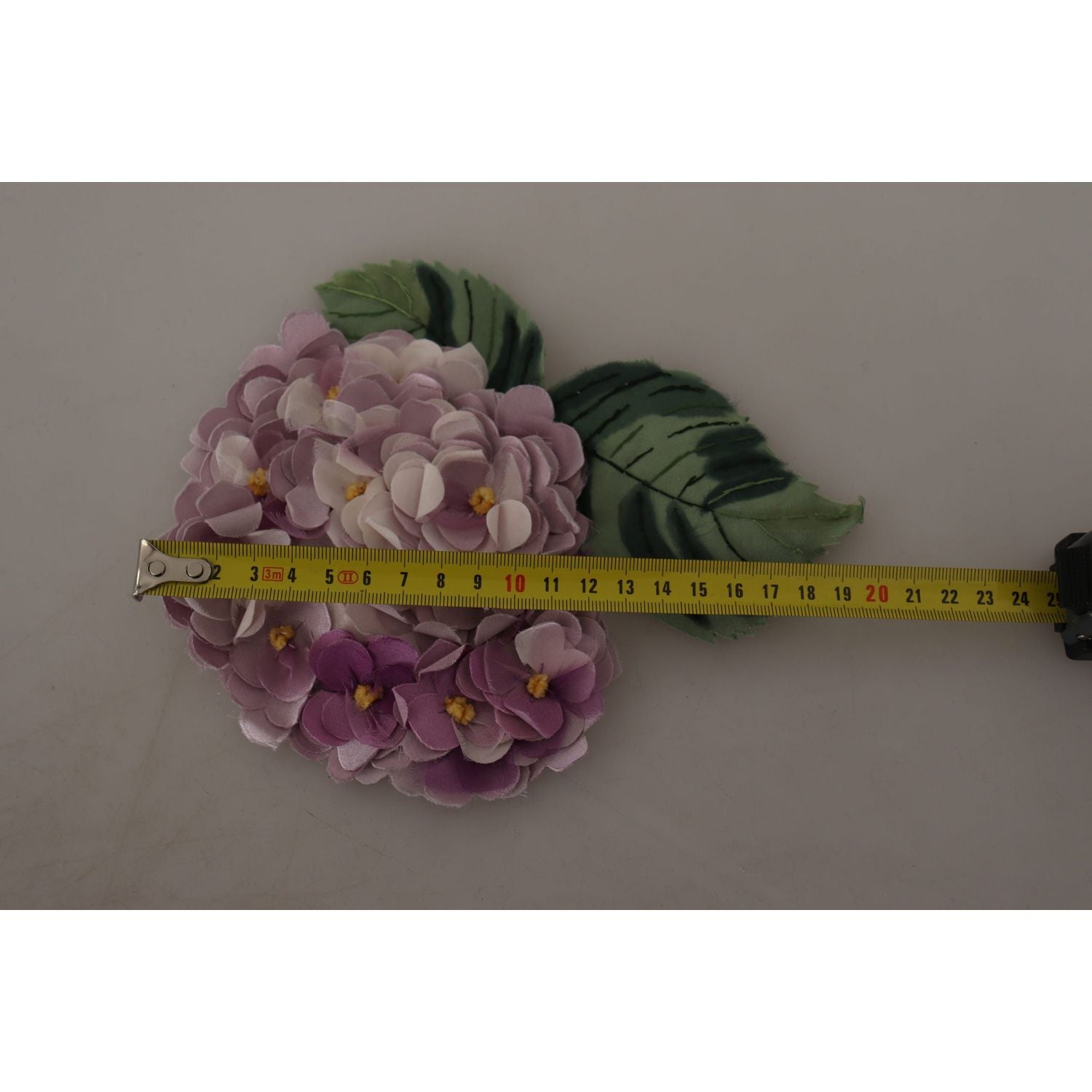 Dolce & Gabbana Purple Floral Gold Tone Brass Women Brooch