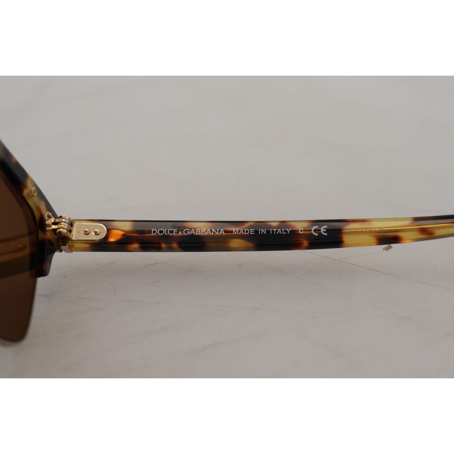 Dolce & Gabbana Brown Gold Acetate Havana DG430A Sunglasses