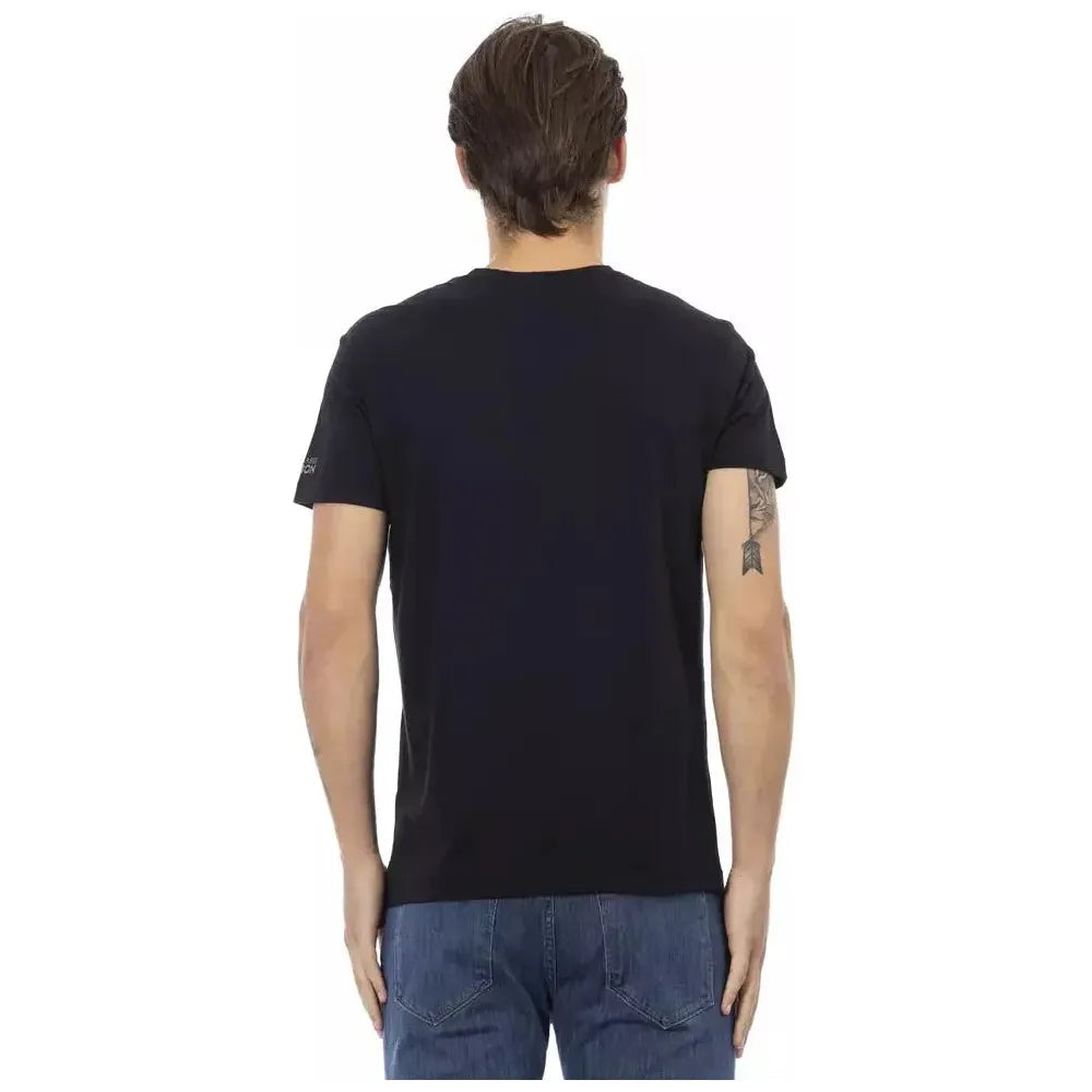 Trussardi Action Black Cotton T-Shirt