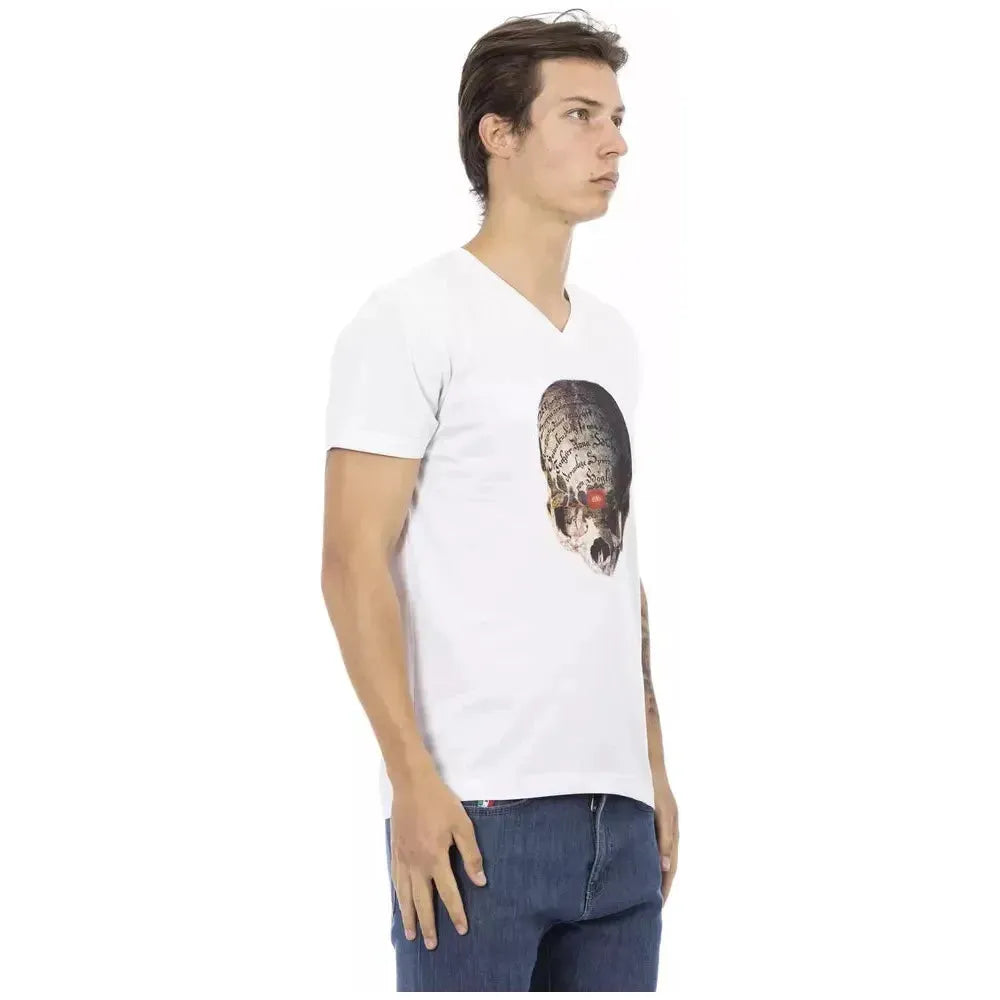 Trussardi Action White Cotton T-Shirt
