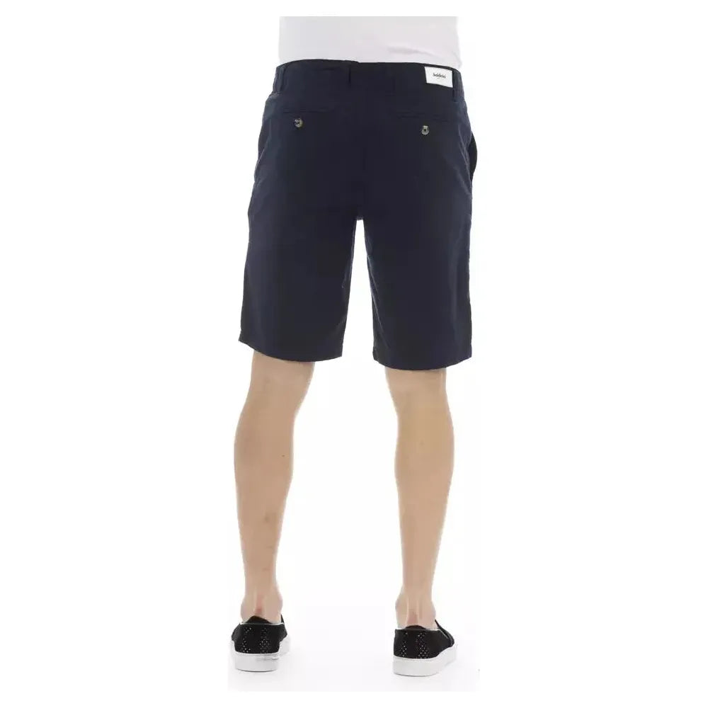 Baldinini Trend Blue Cotton Men's Bermuda Short BA-23222-IT44 | XS