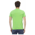 Baldinini Trend Green Cotton Men T-Shirt BA-23188-XS