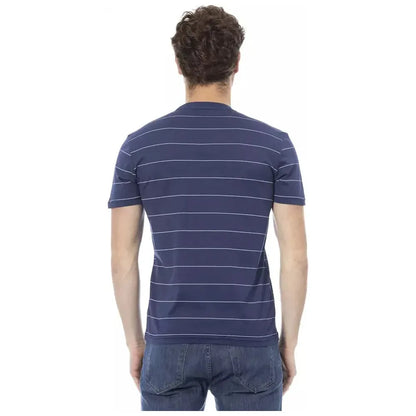Baldinini Trend Blue Cotton Men T-Shirt
