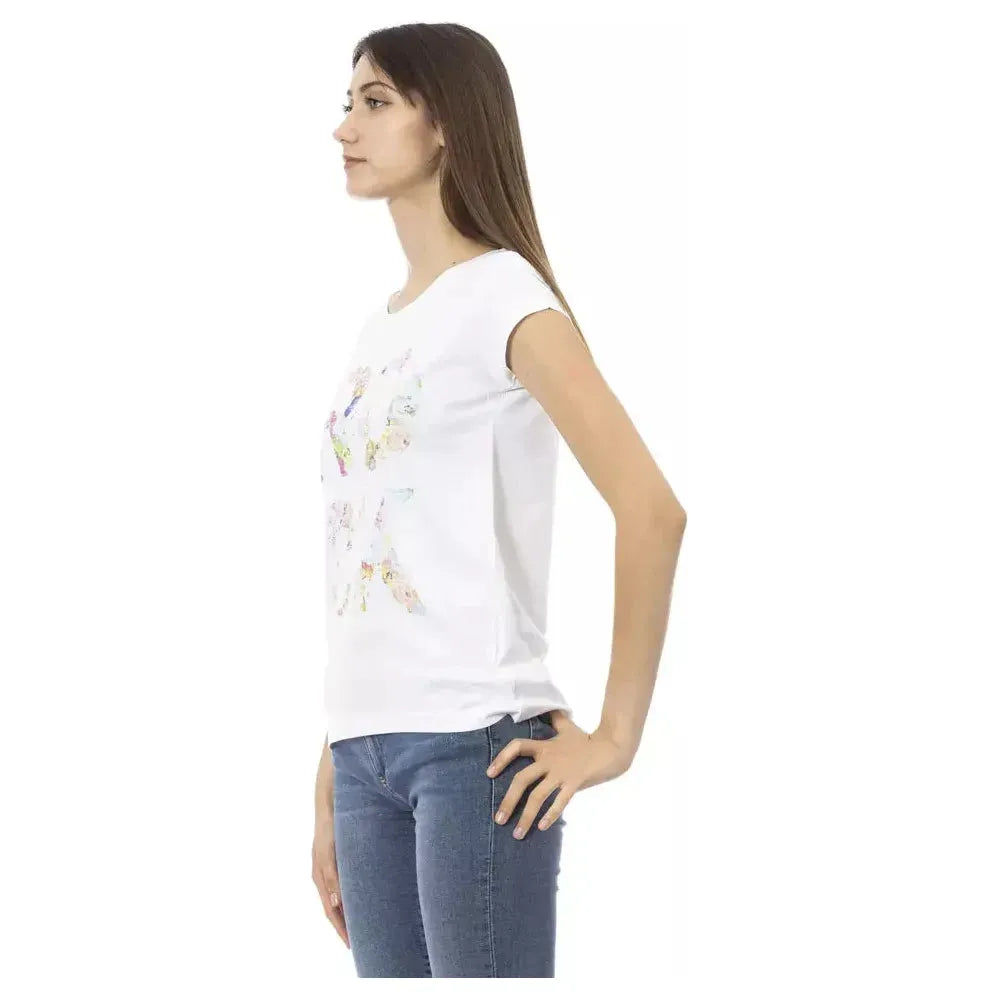 Trussardi Action White Cotton T-Shirt