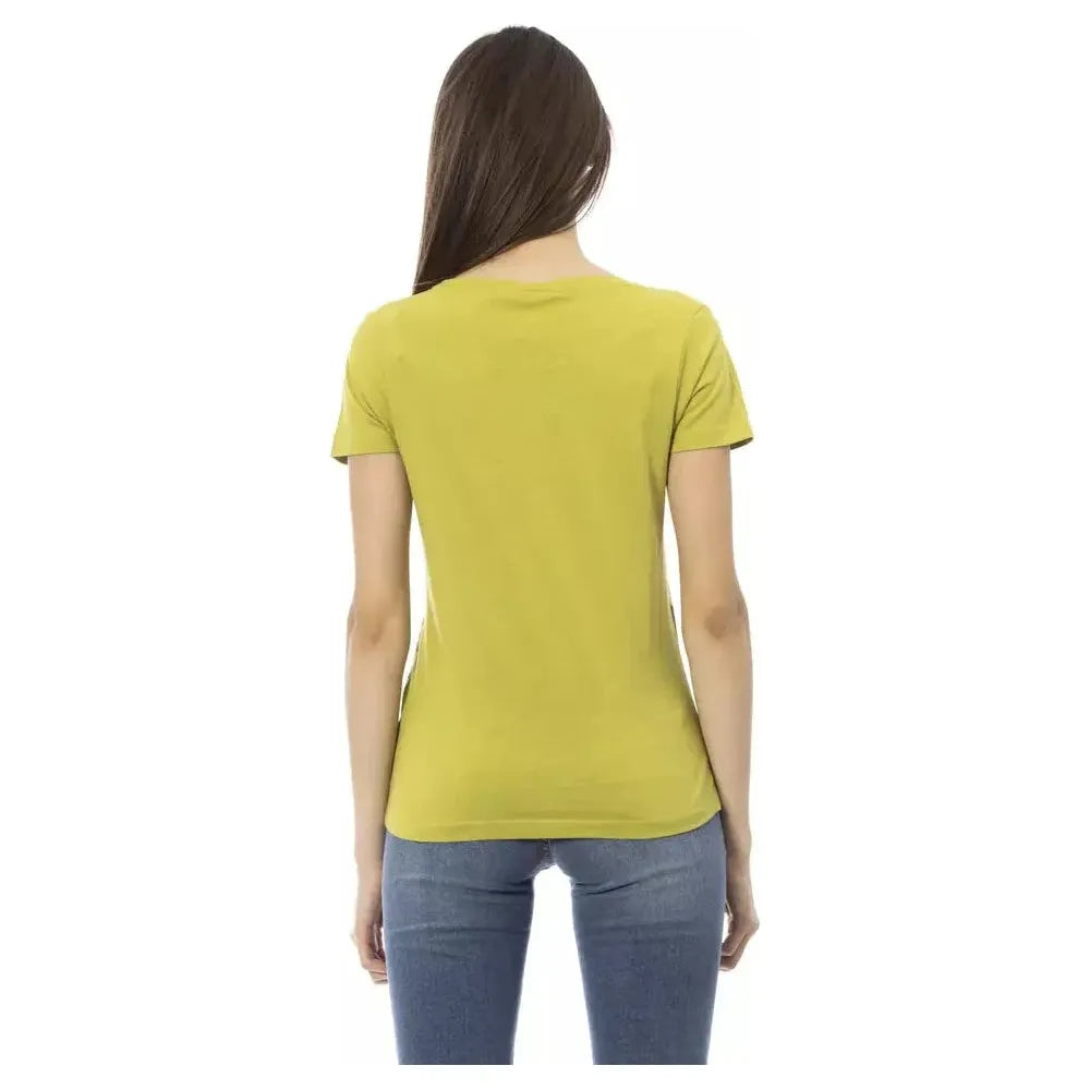 Trussardi Action Green Cotton T-Shirt