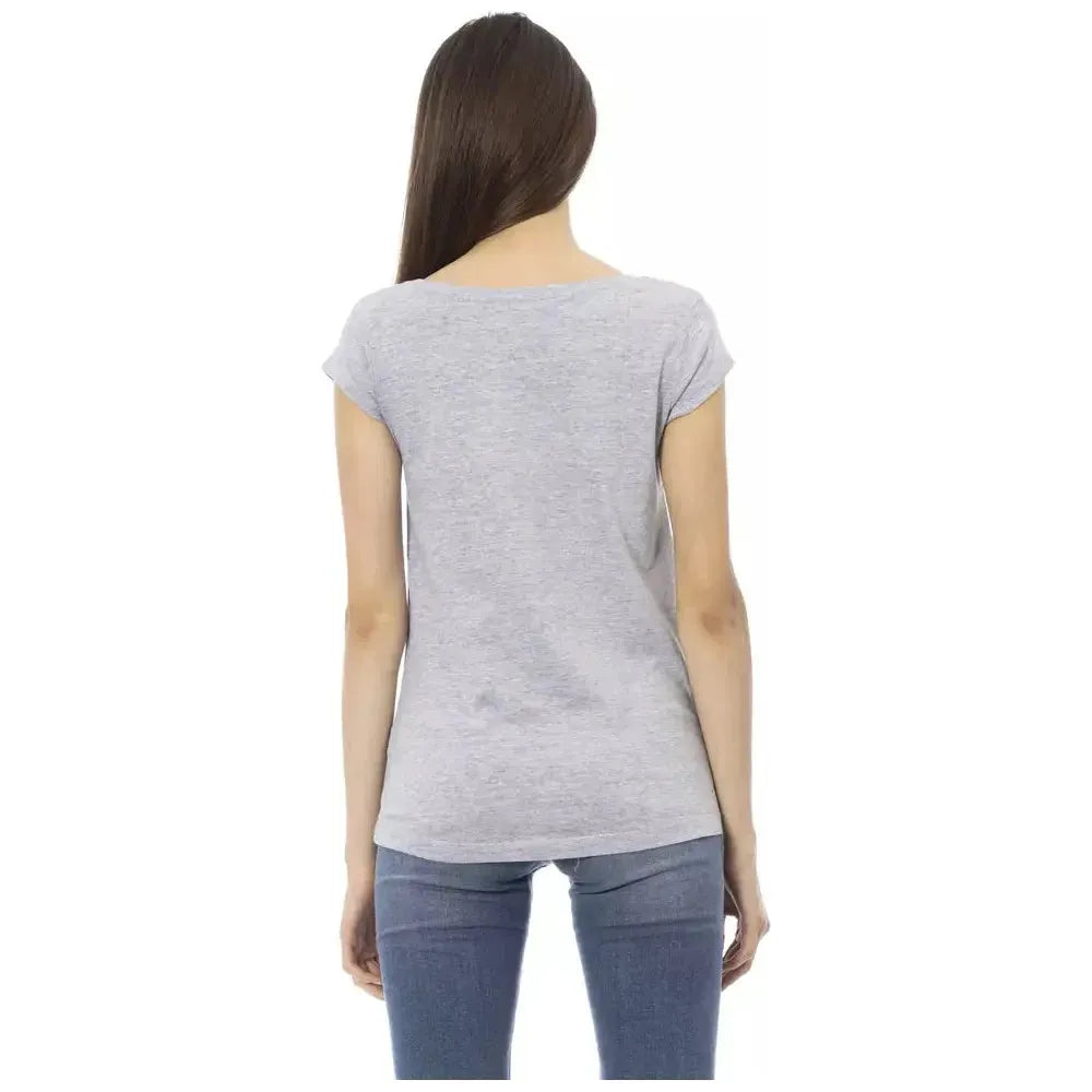 Trussardi Action Gray Cotton T-Shirt