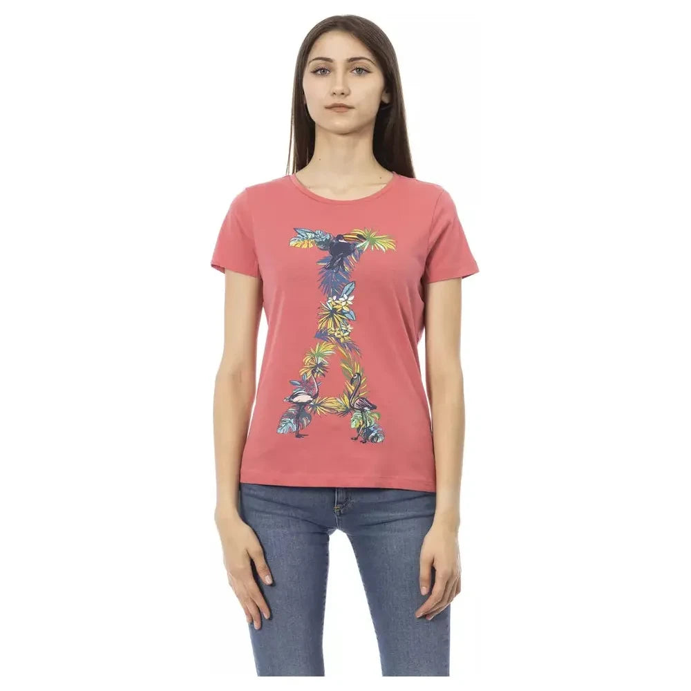 Trussardi Action Fuchsia Cotton Tops & T-Shirt