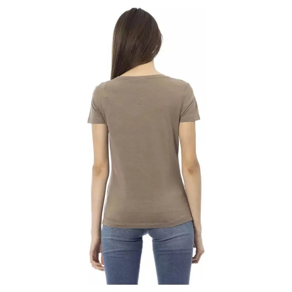 Trussardi Action Brown Cotton T-Shirt