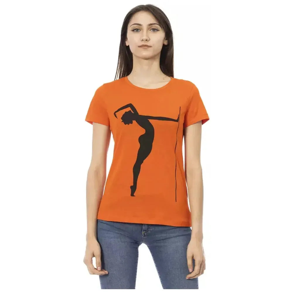 Trussardi Action Orange Cotton T-Shirt