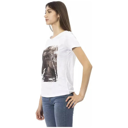Trussardi Action White Cotton Women T-Shirt