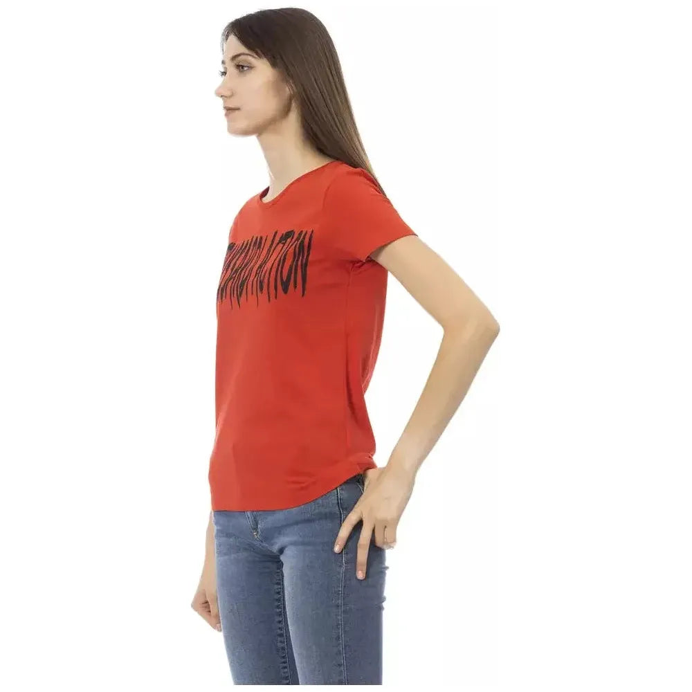 Trussardi Action Red Cotton T-Shirt