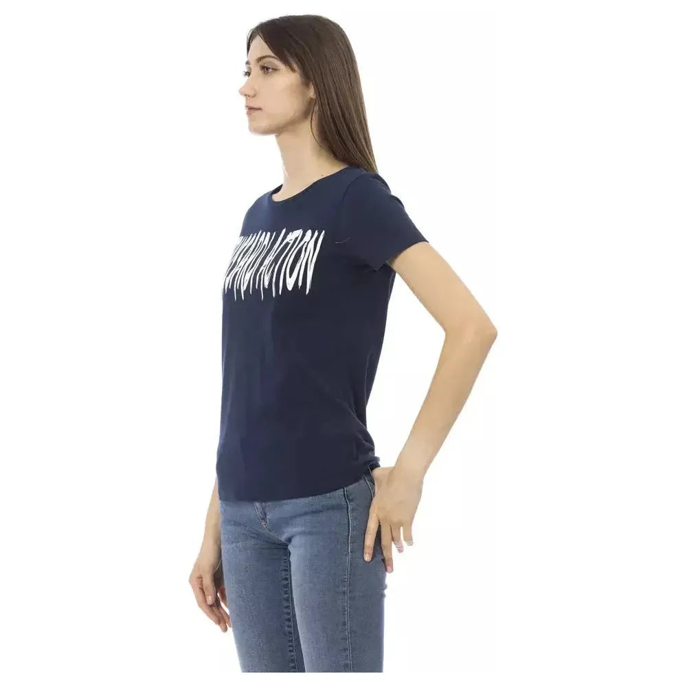 Trussardi Action Blue Cotton T-Shirt
