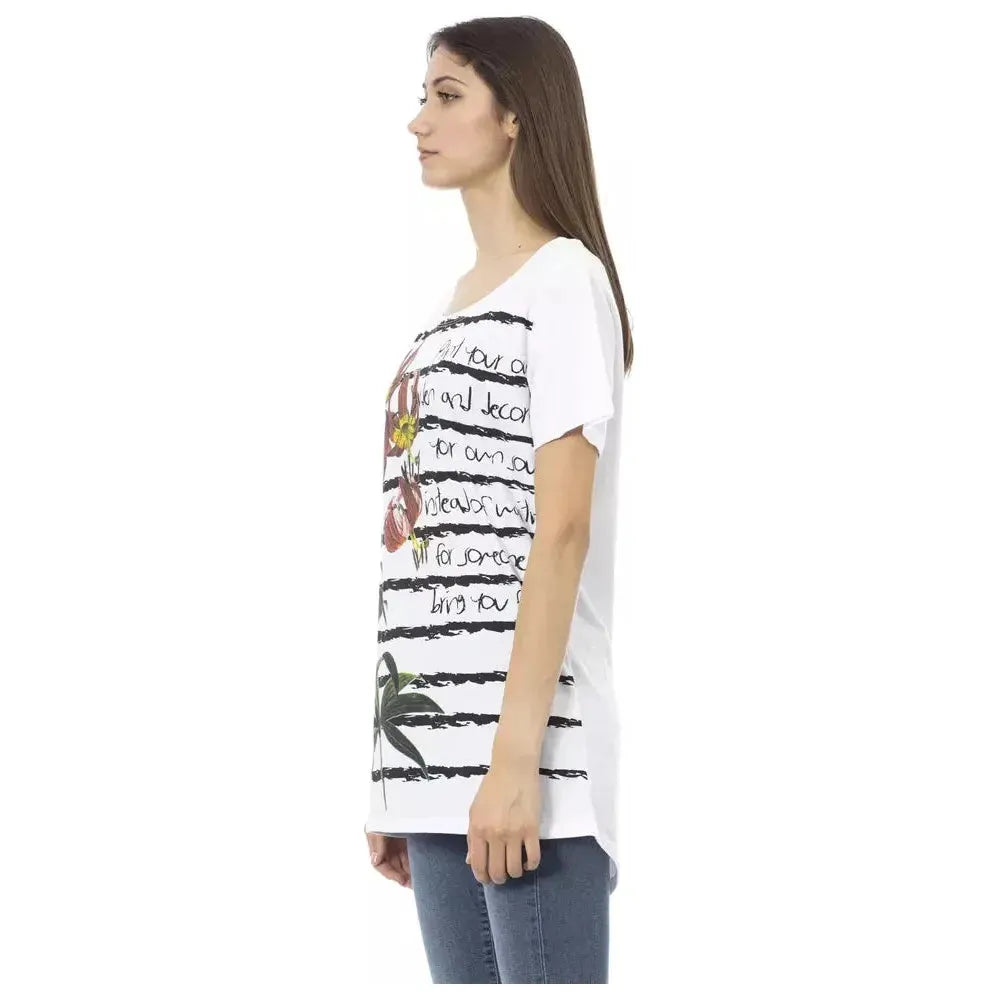 Trussardi Action White Cotton T-Shirt