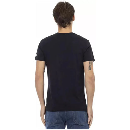 Trussardi Action Black Cotton Men T-Shirt
