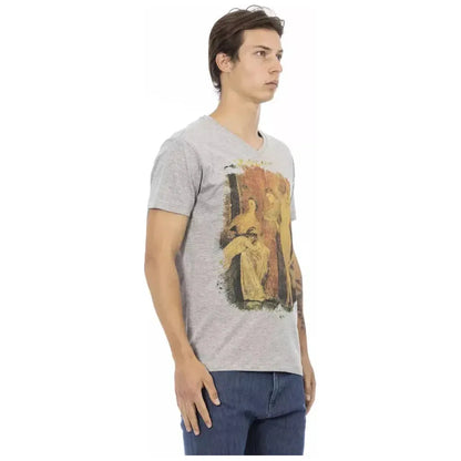 Trussardi Action Gray Cotton Men's T-Shirt