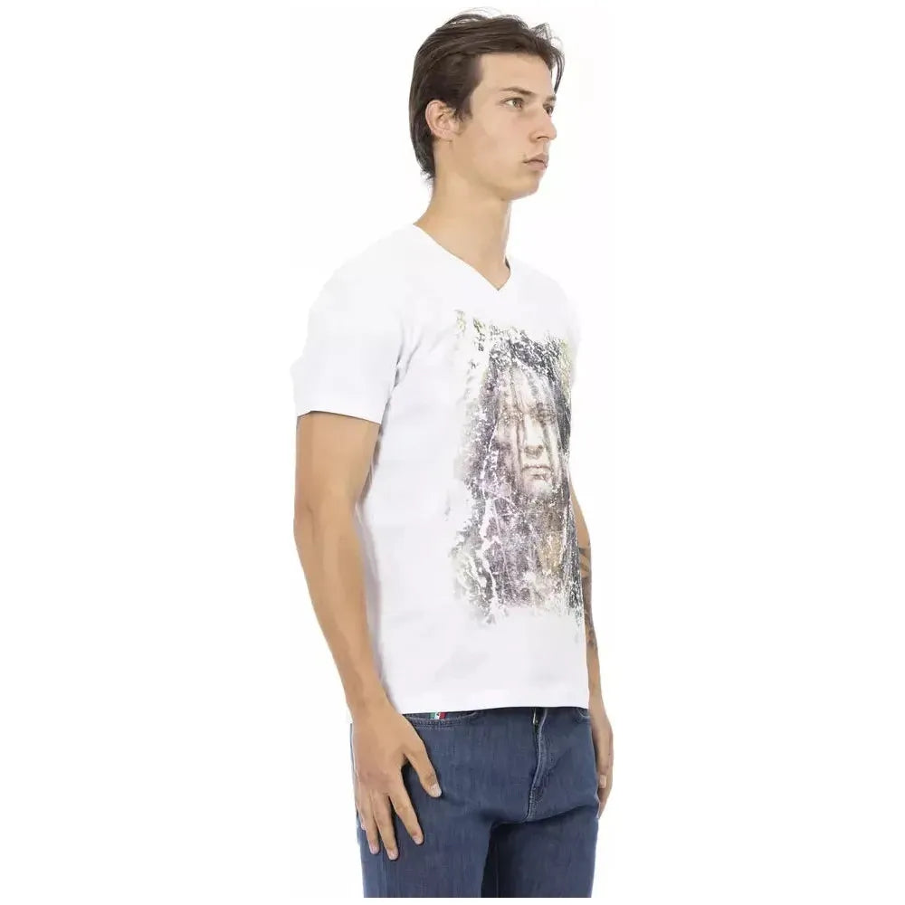 Trussardi Action White Cotton T-Shirt
