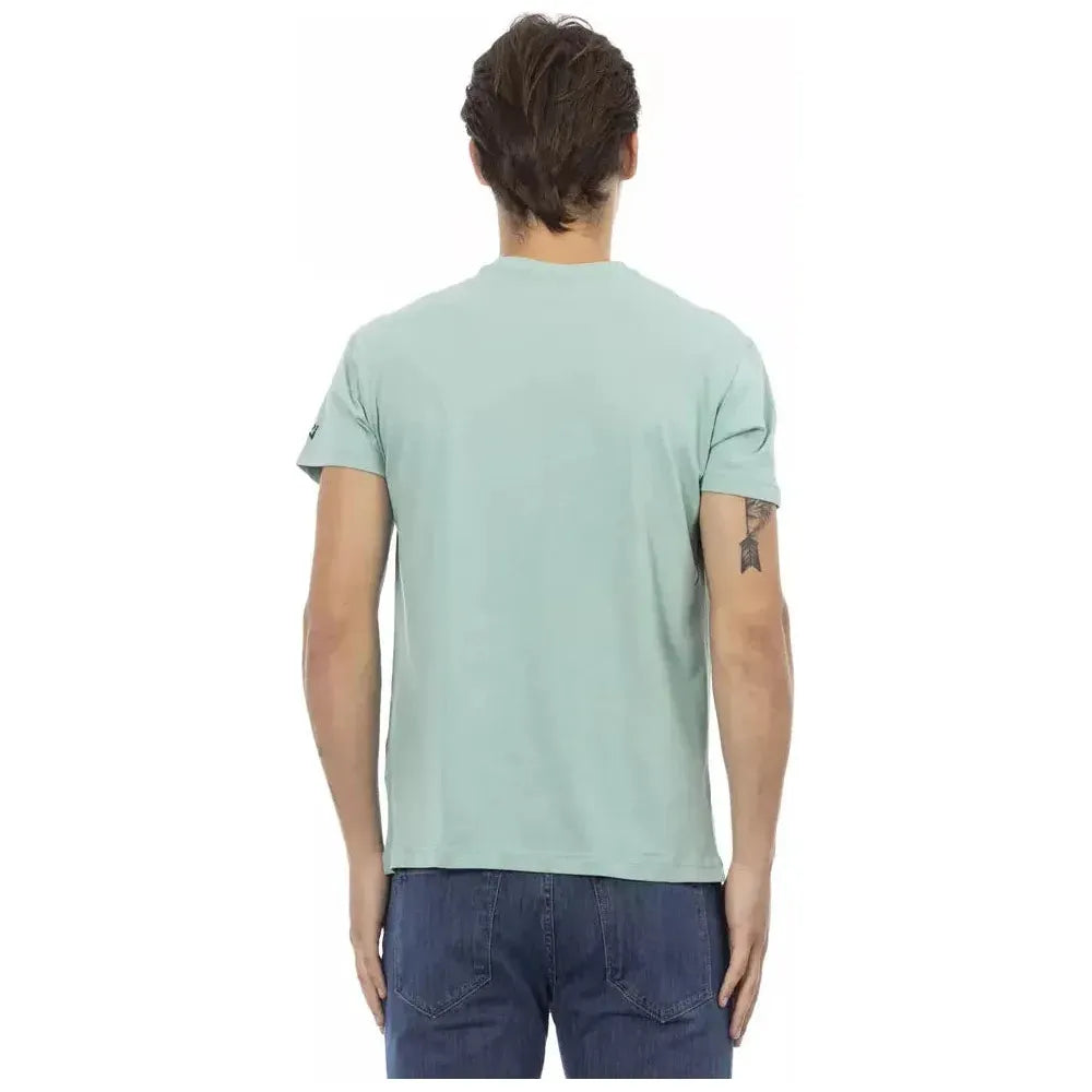 Trussardi Action Green Cotton T-Shirt