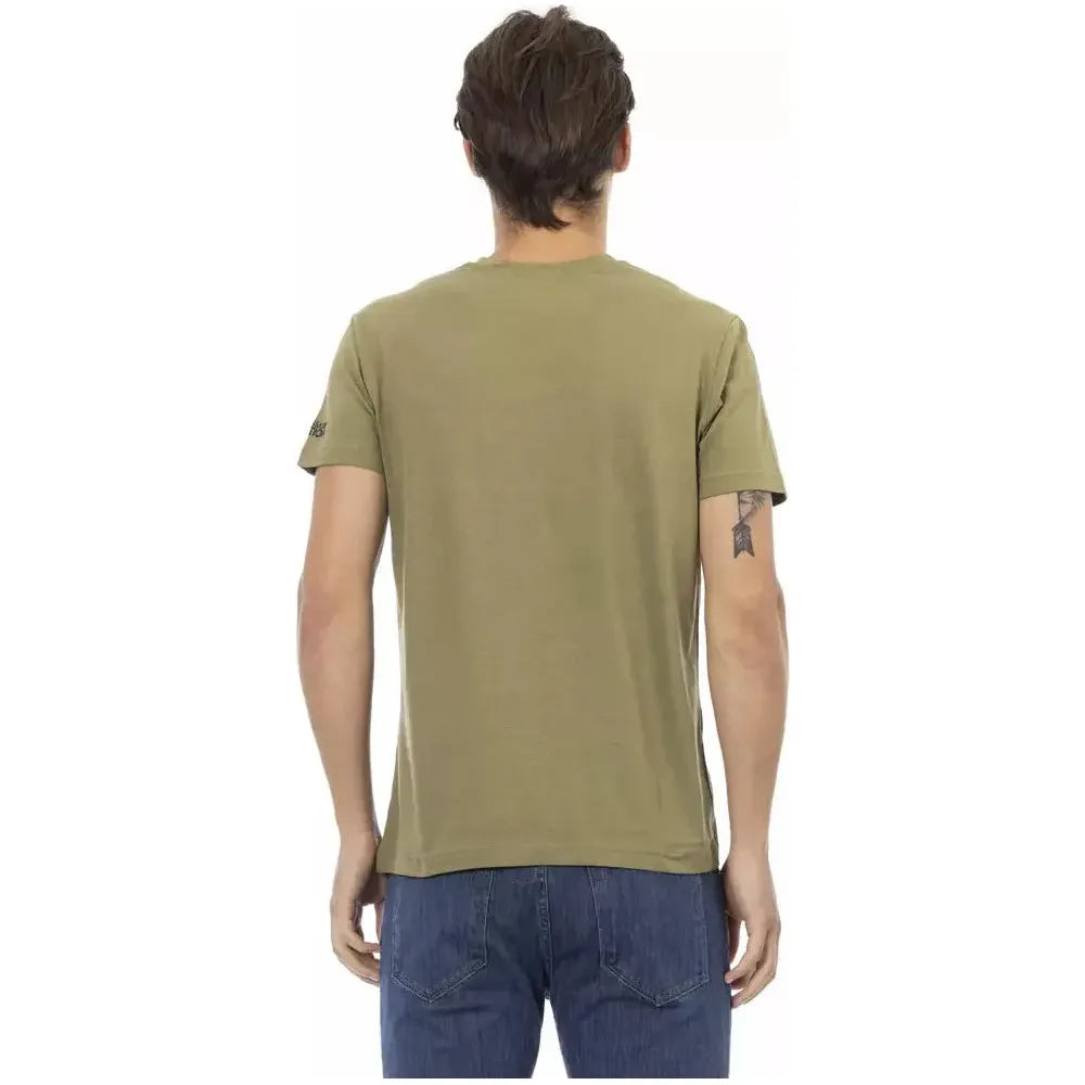 Trussardi Action Green Cotton Men's T-Shirt