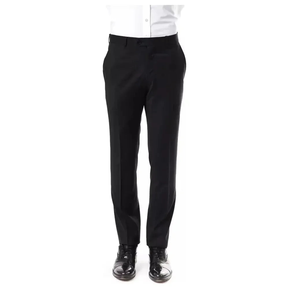 Uominitaliani Gray Wool Pant