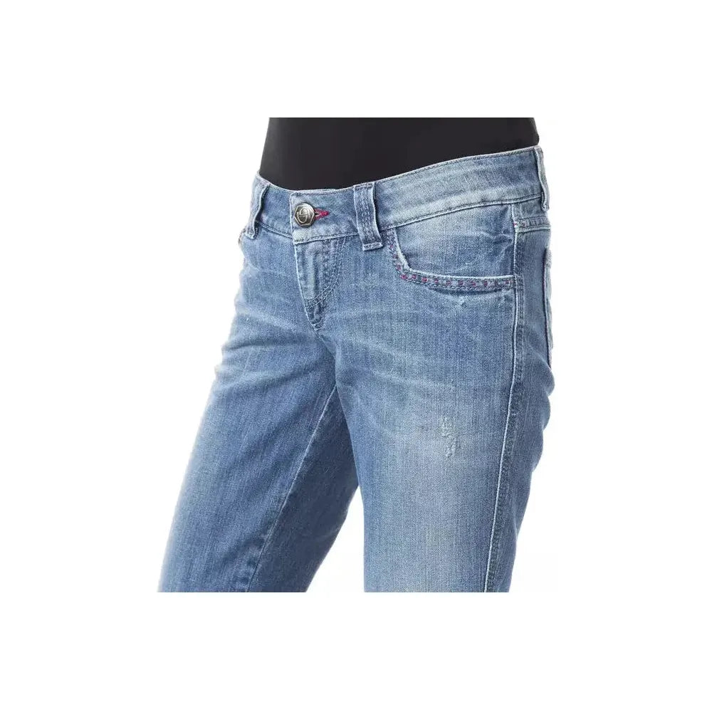 BYBLOS Blue Cotton Jeans Denim