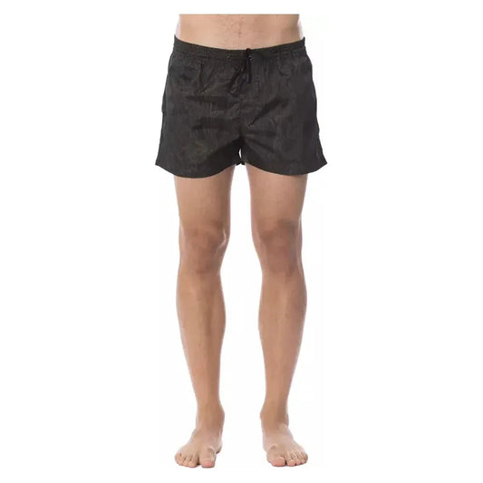 Roberto Cavalli Sport Army Polyester Men Swimwear RO-13749-IT48 | M