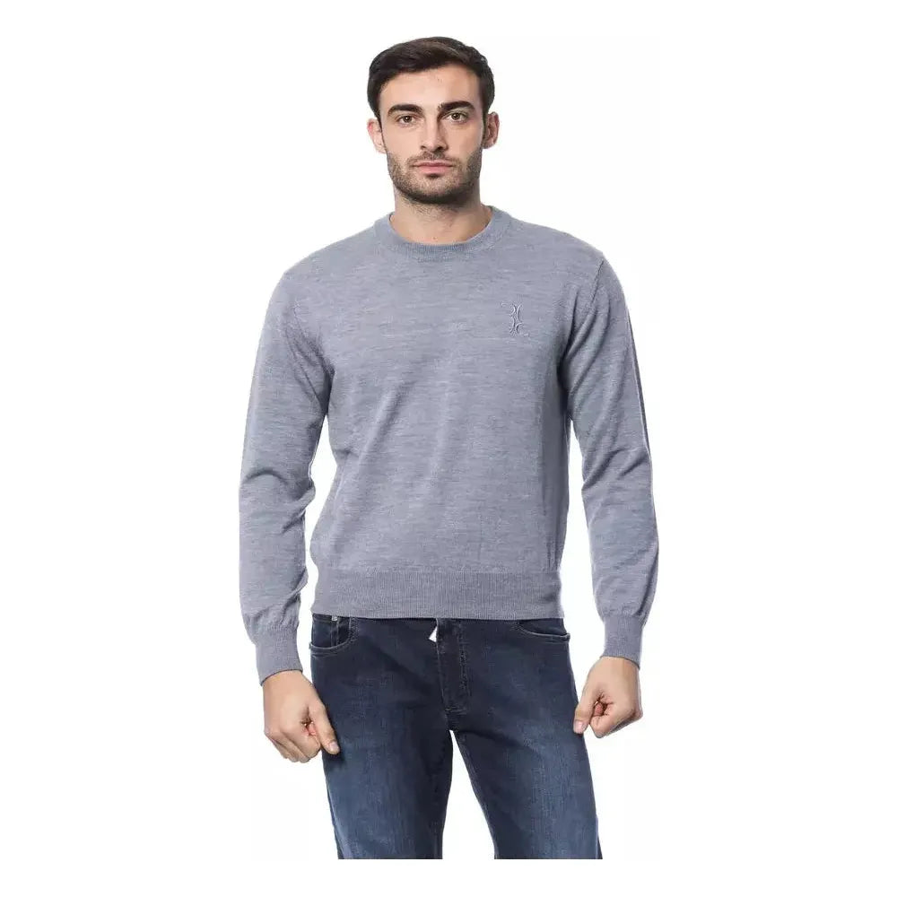 Billionaire Italian Couture Gray Merino Wool Sweater