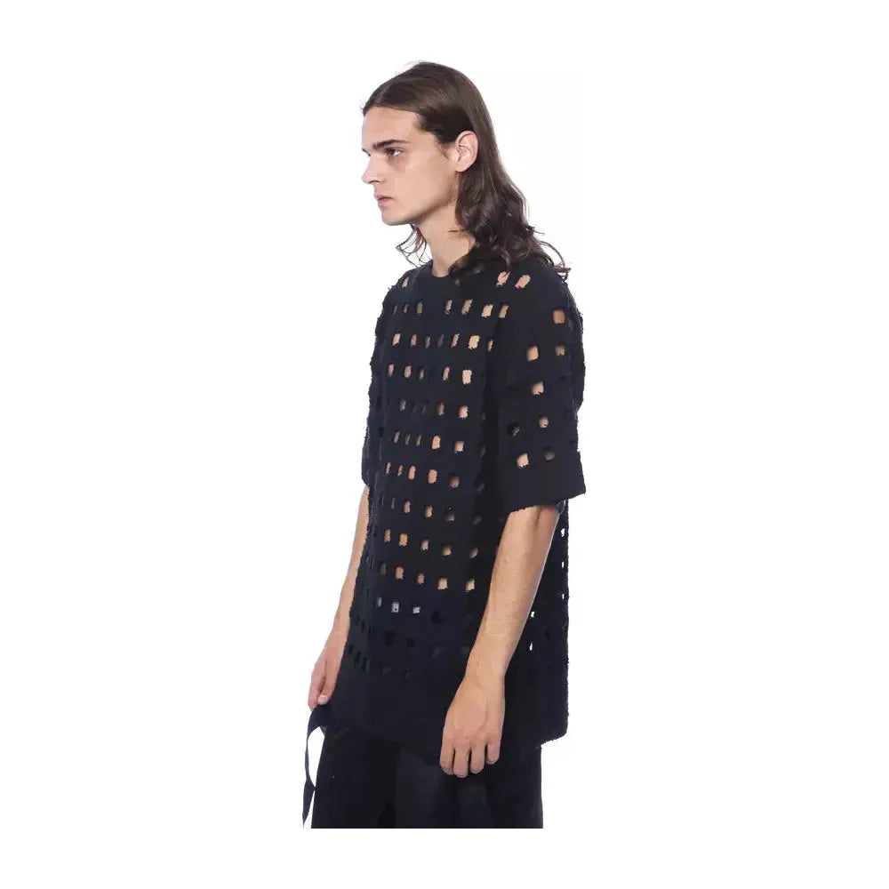 Nicolo Tonetto Black Cotton T-Shirt