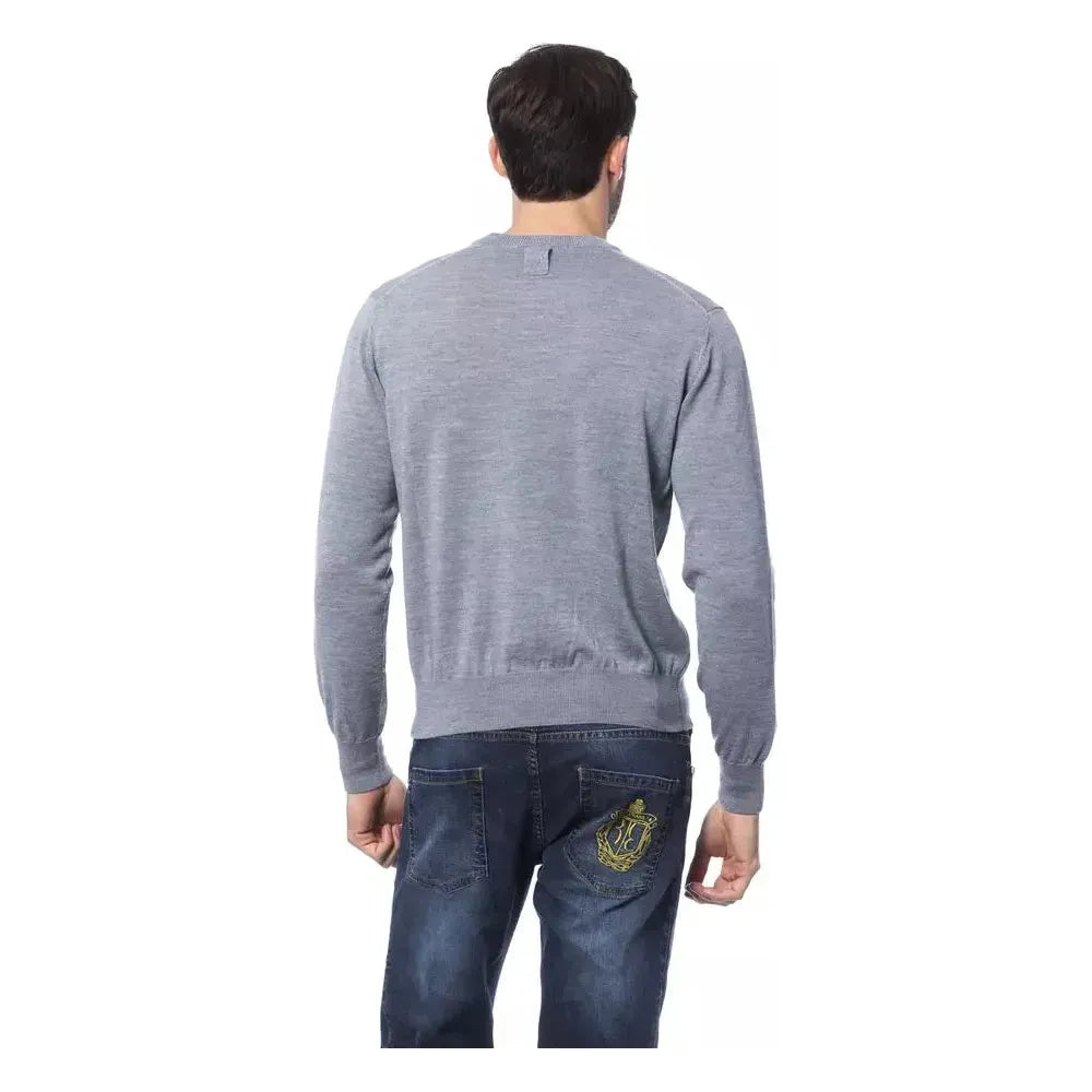 Billionaire Italian Couture Gray Merino Wool Sweater