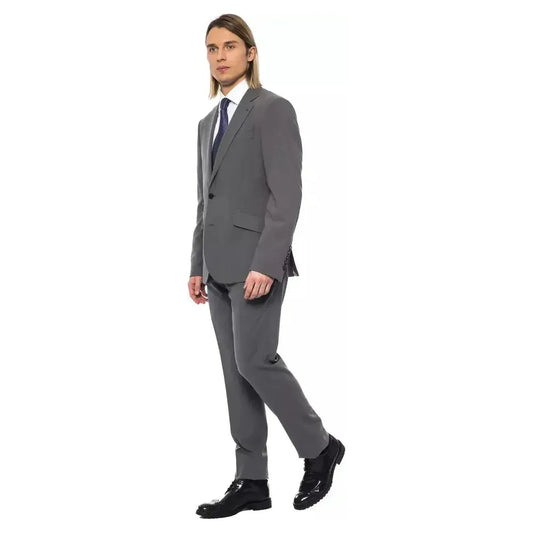 Billionaire Italian Couture Gray Wool Men Blazer BI-10383-IT50 | L