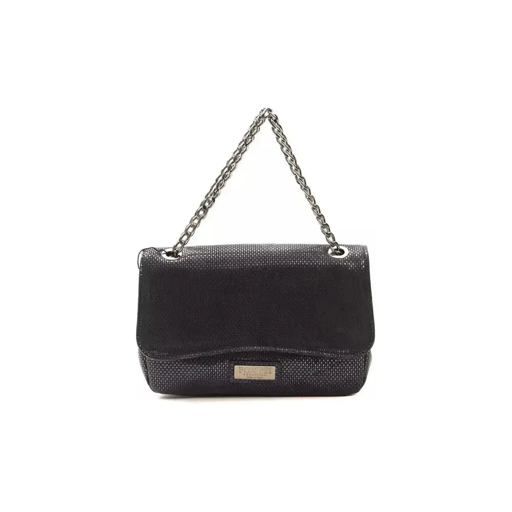 Pompei Donatella Blue Leather Crossbody Bag