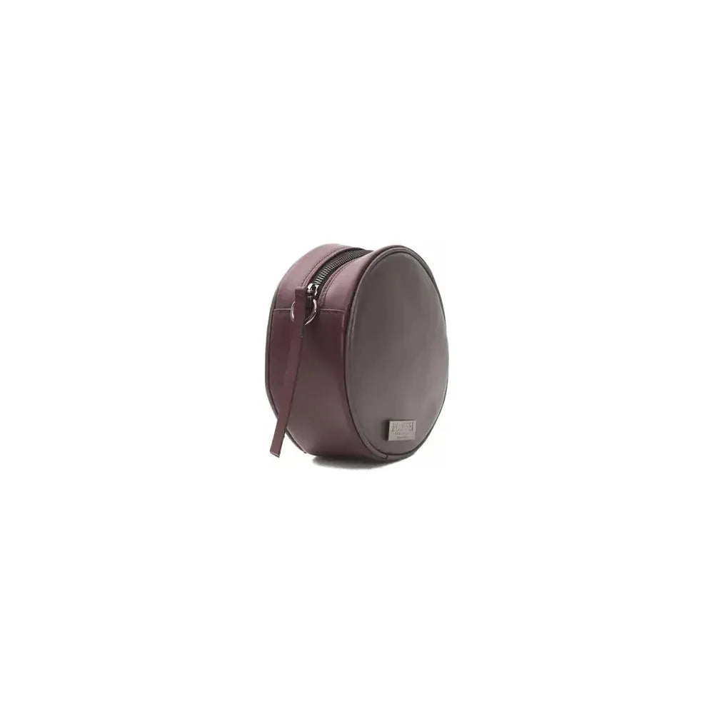 Pompei Donatella Burgundy Leather Crossbody Bag