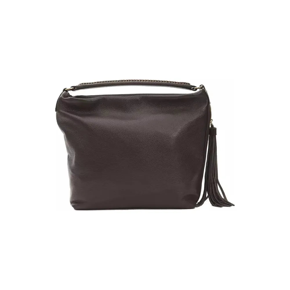 Pompei Donatella Brown Leather Shoulder Bag