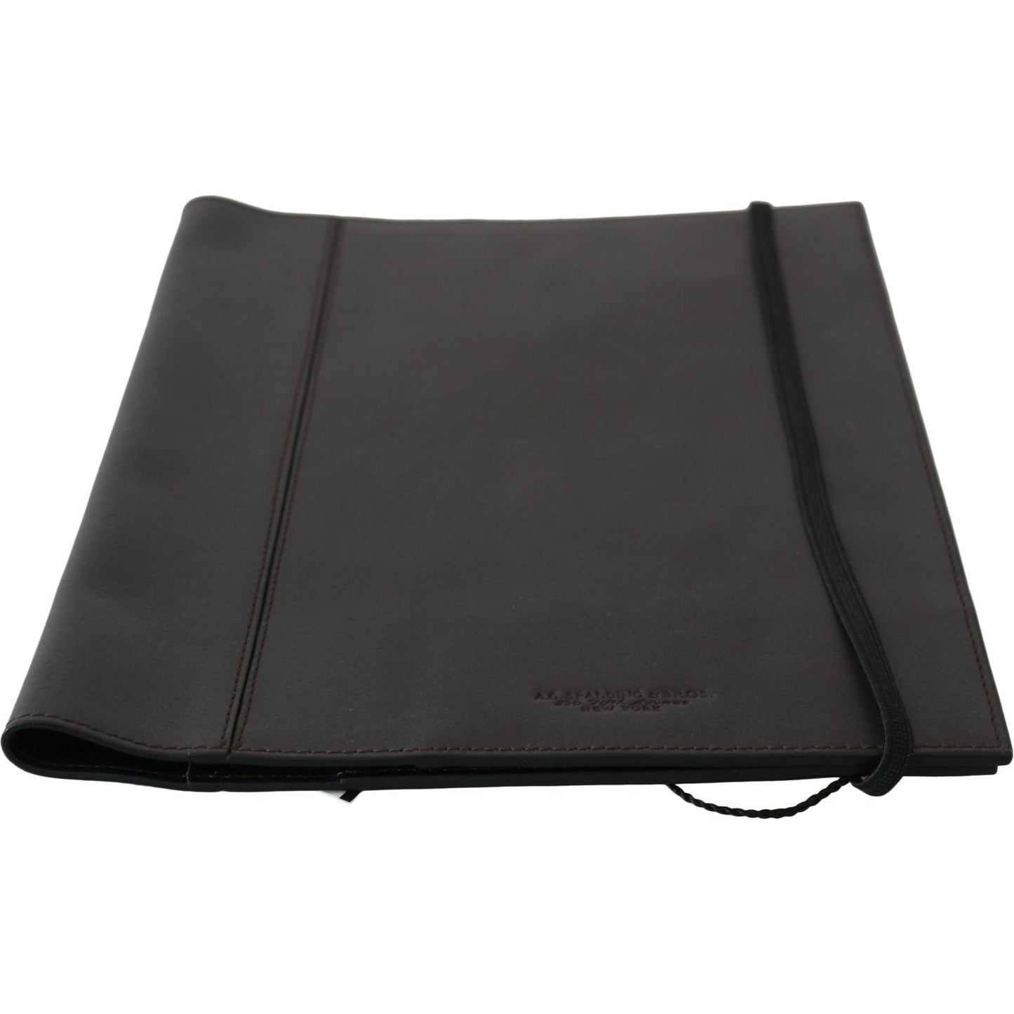 A.G. Spalding & Bros Black Leather Bifold Travel Holder Logo Wallet VAS9177