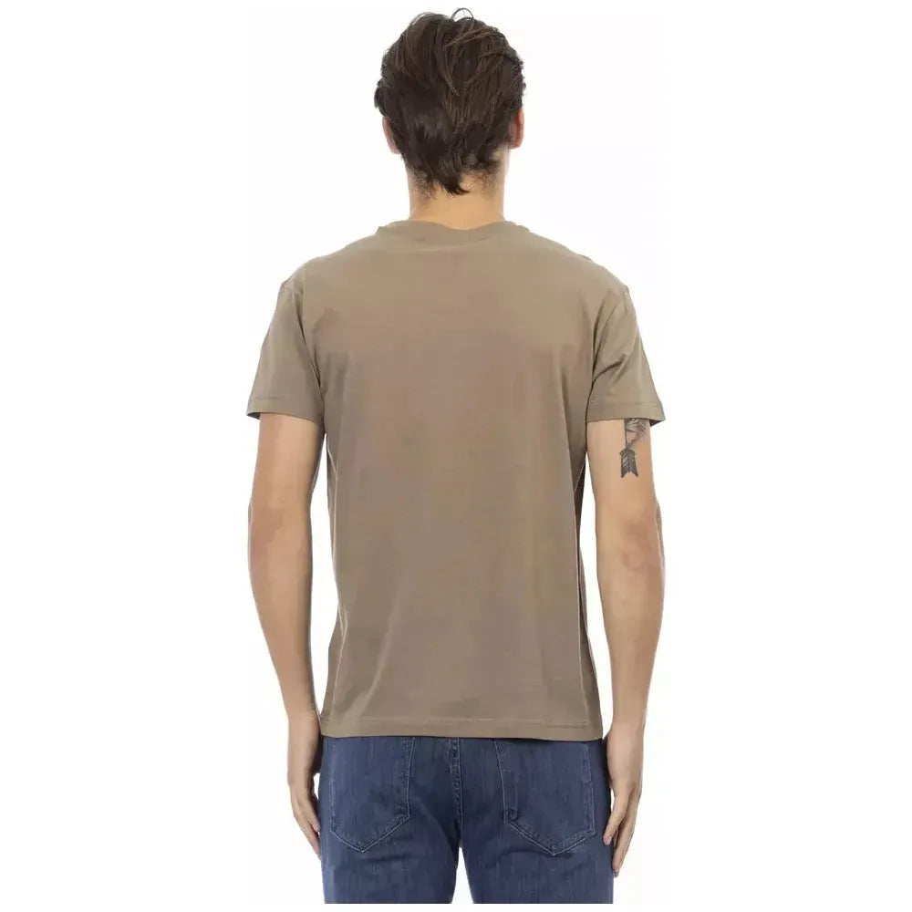 Trussardi Action Brown Cotton T-Shirt