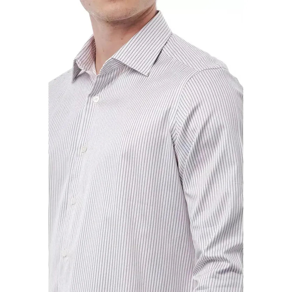 Bagutta White Cotton Men's Shirt