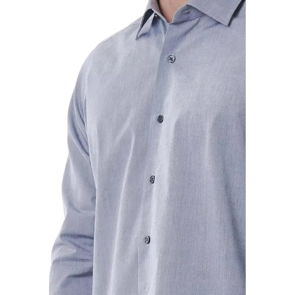 Bagutta Gray Cotton Shirt