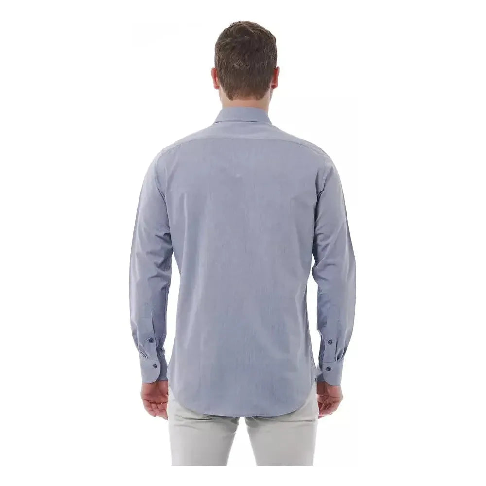 Bagutta Gray Cotton Shirt