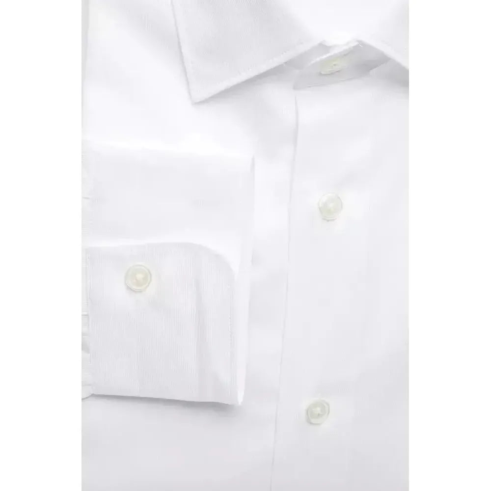 Robert Friedman White Cotton Men's Shirt