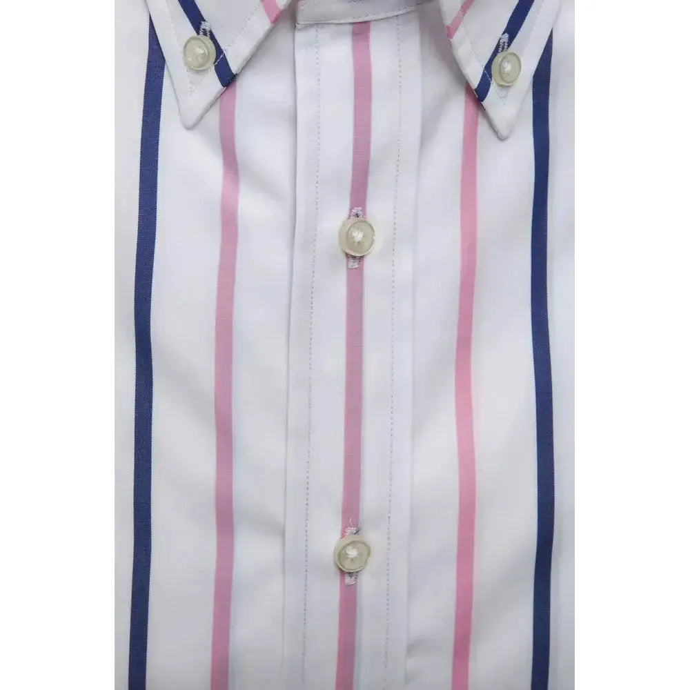 Robert Friedman White Cotton Men's Shirt