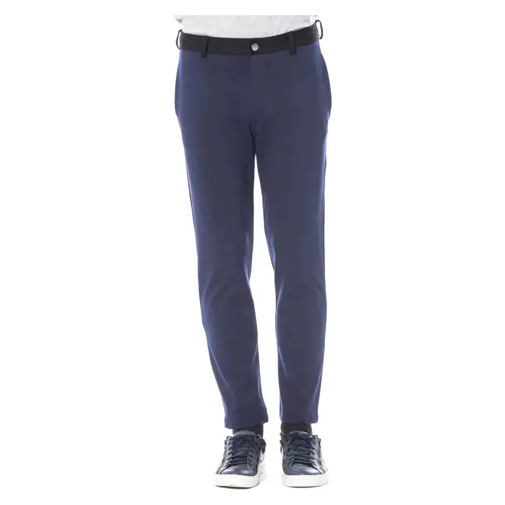 Verri Blue Viscose Men Pant Jeans & Pants
