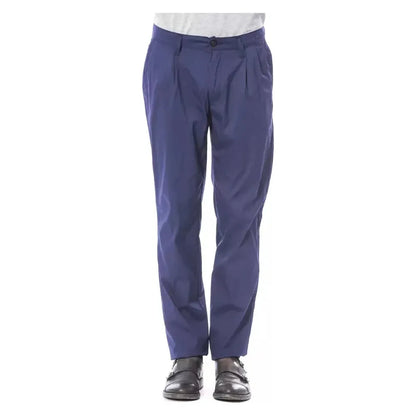 Verri Blue Cotton Men's Chino Pant