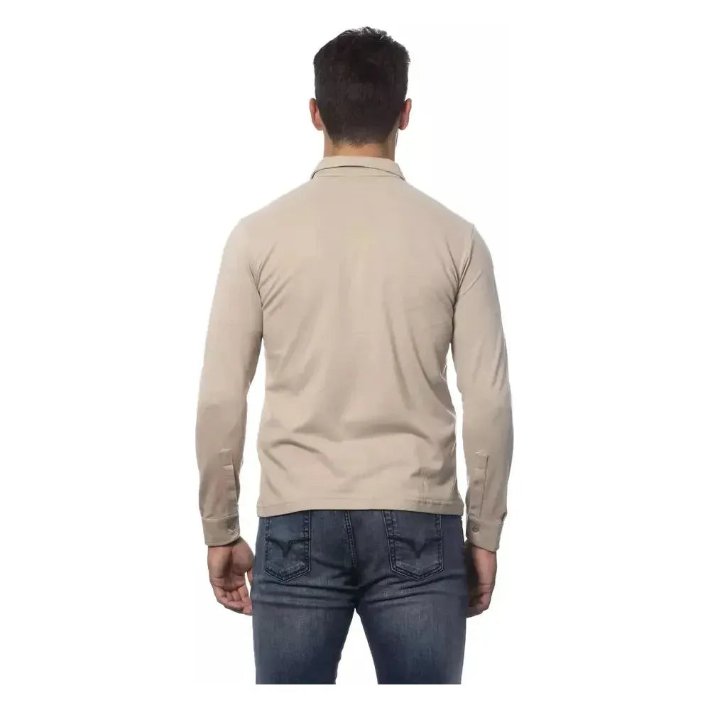 Verri Beige Cotton Men Shirt