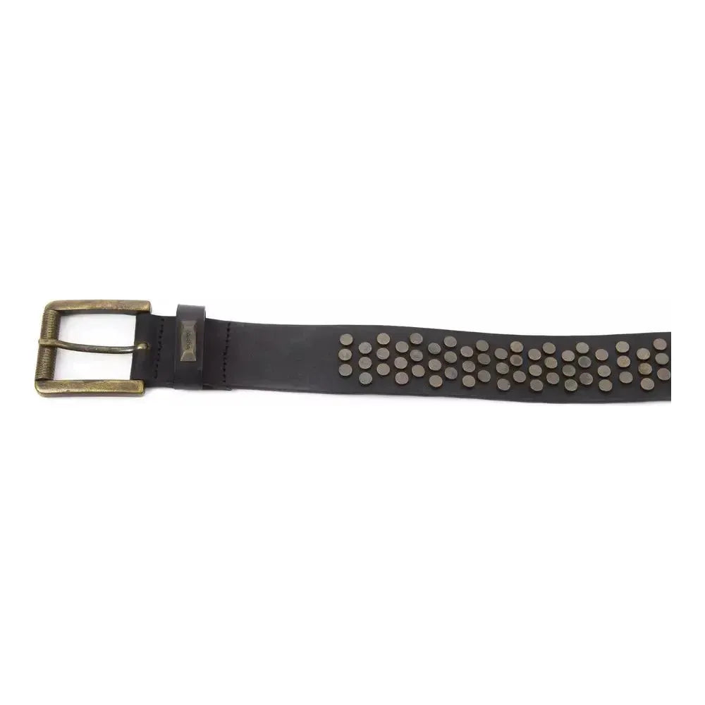 BYBLOS Black Cowhide Belt