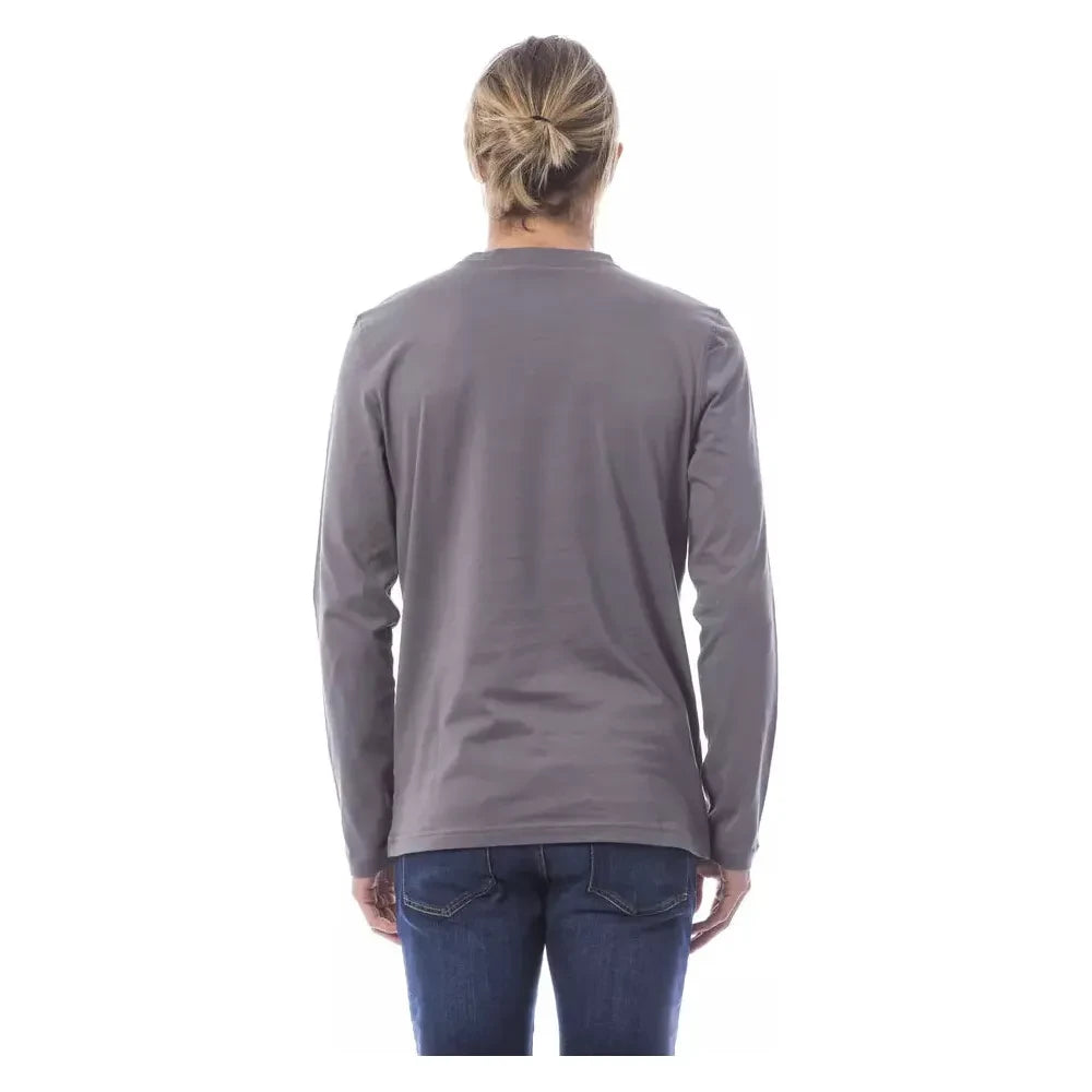 Verri "Gray Cotton Men T-Shirt" VE-18313-XL