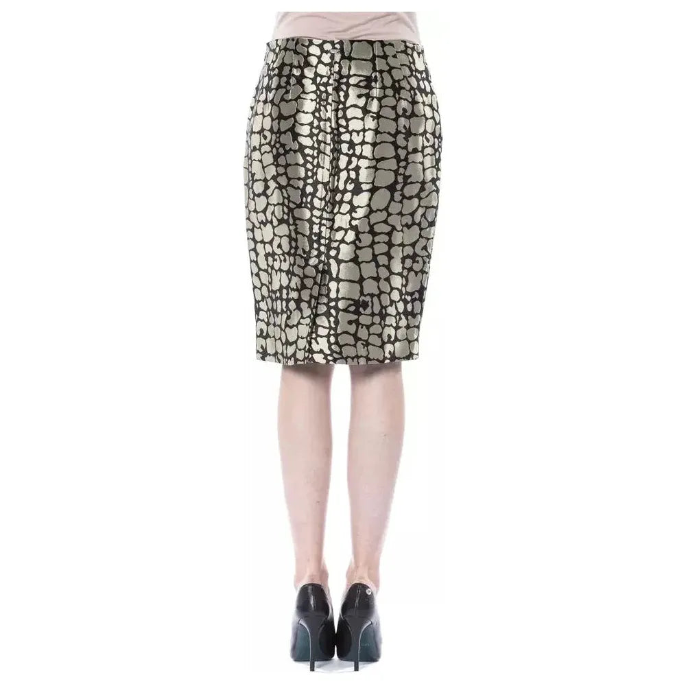BYBLOS Gold Viscose Skirt