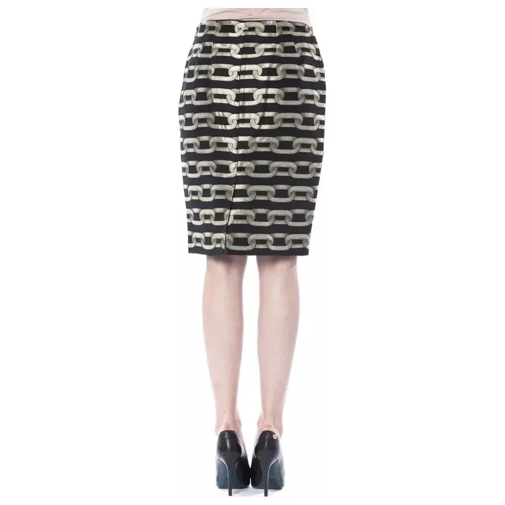 BYBLOS Black Viscose Women Skirt BY-17685-IT40|S